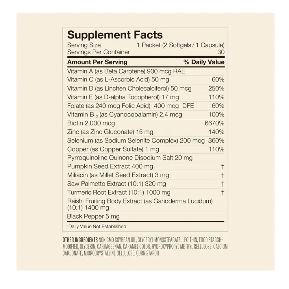Vegamour GRO+ Advanced Growth & Density Supplements for Hair Thinning and Loss - Picture 7 of 7